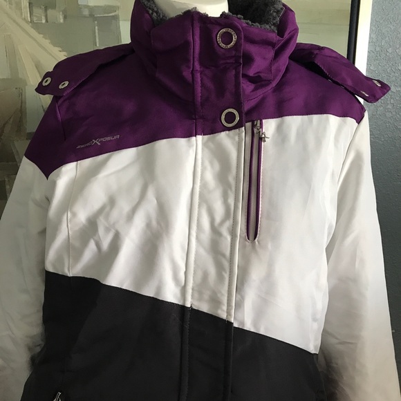 ZEROEXPOSURE Jacket Purple,Black and White SIZE:XS - Picture 5 of 6